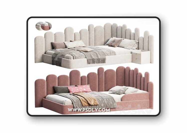 Bed Vita by livemaster 3D Model