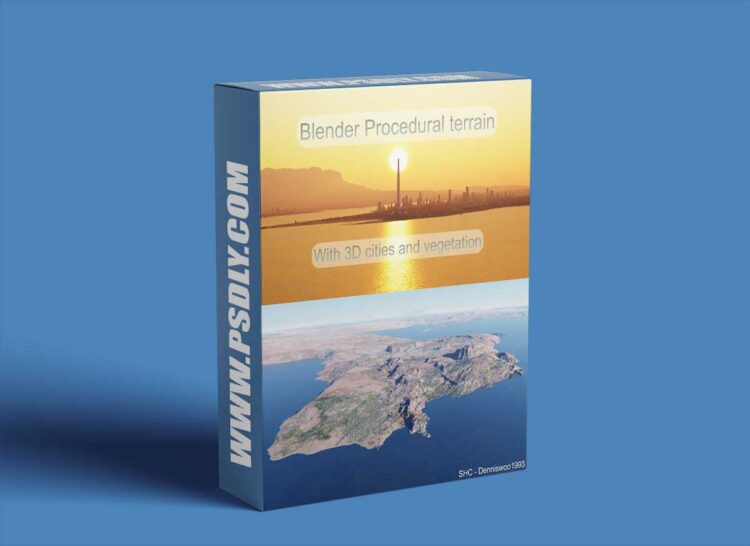 Blender Market - Large Scale Procedural Terrain Generator With 3D Cities And Vegetation