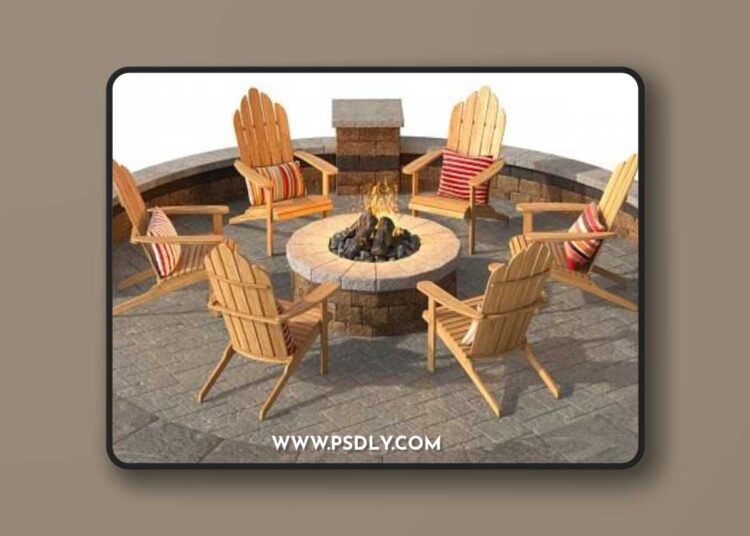 Campfire place 4 3D Model