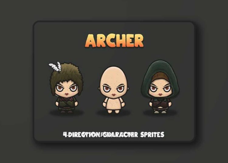 Craftpix - Archer 4-Direction Woman Character Sprites