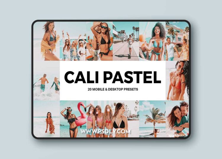 CreativeMarket - 20 Cali Pastel Lightroom Presets and LUTs