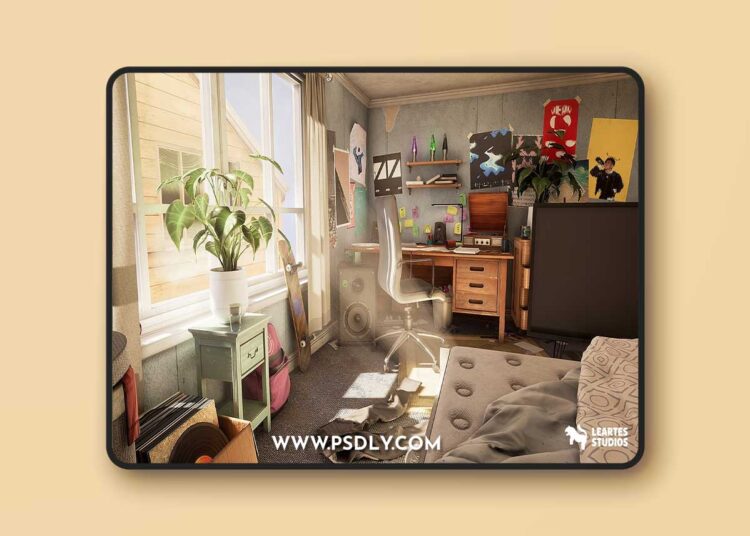 Fab - Will's Room Environment (Will'ss Room Environment House Home Interior Bed )