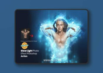 Glow Light Photoshop Action