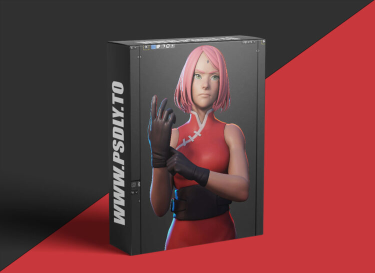 Gumroad - Sakura Haruno - Character Creation in Blender
