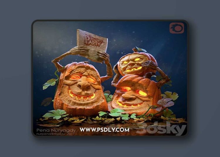 Halloween Party 3D Model