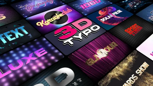 Videohive 3D Titles. Vol. 1 55830153