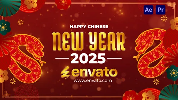 Videohive - Chinese New Year Wishes 2025 - 56161546