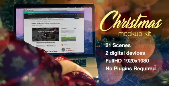 Videohive Christmas Mockup Kit 21116723