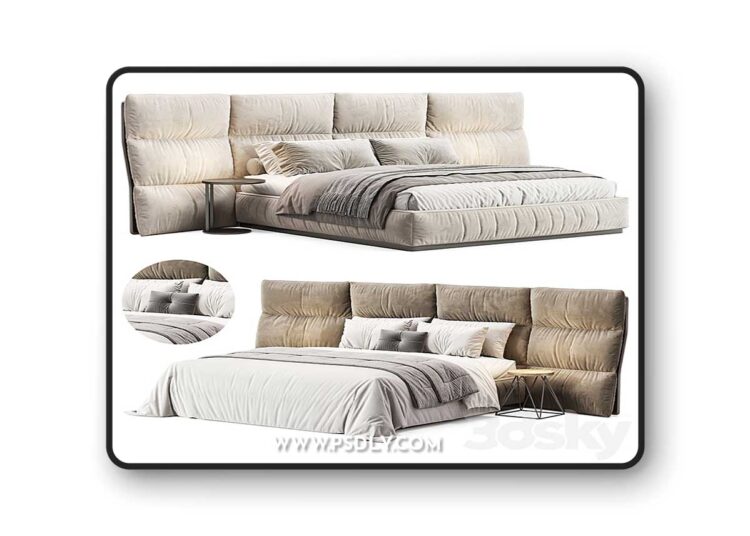 3dsky Pro - Palau bed by Visionnaire