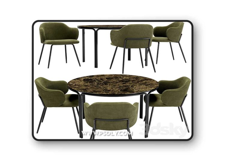 3dsky Pro - Suanna Dining Chair and Chici Table