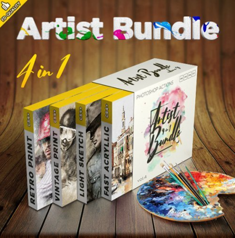 Graphicriver - Artist 4 in 1 Bundle vol.4 22462841