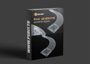 Blender Market - Procedural Road Generator Geometry Nodes