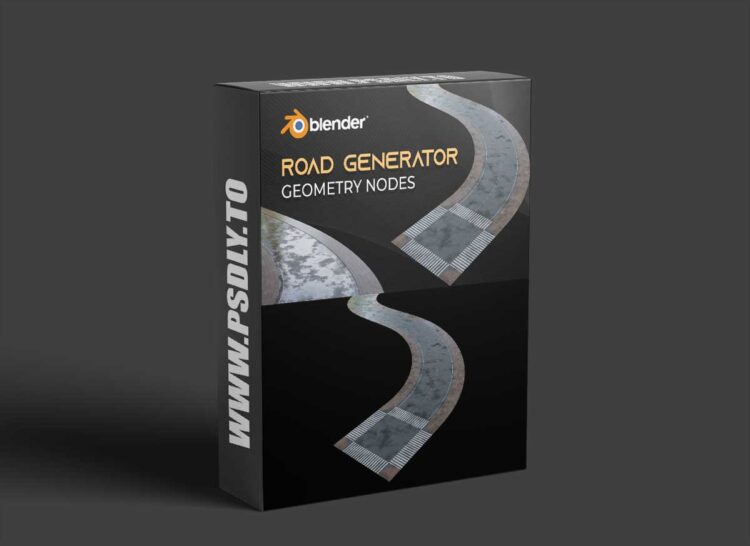 Blender Market - Procedural Road Generator Geometry Nodes