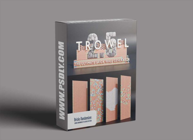 Blender Market - Trowel: The Ultimate Brick Wall Generator v2.5