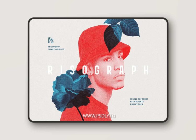 CreativeMarket - Risograph Double Exposure Effect - 5886223