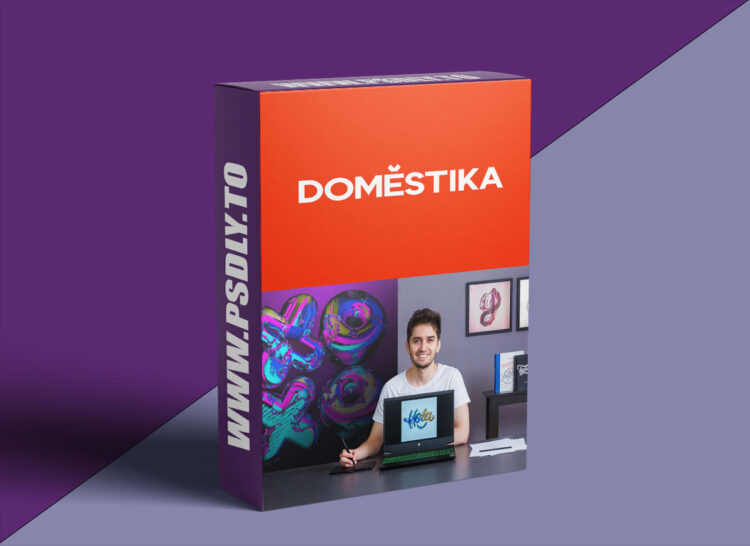 Domestika - 3D Font Design with a Metallic Finish