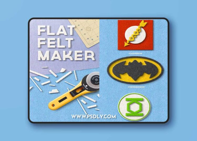 Flat Felt Maker - Photoshop Actions & Styles