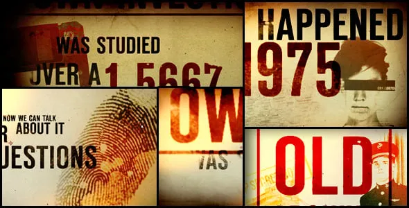 Videohive - Old archive kinetic typographic - 7722300