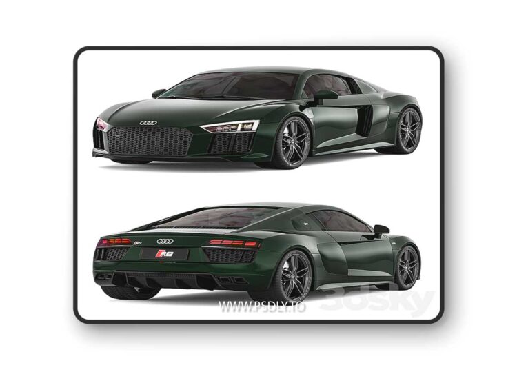 3dsky Pro - Audi R8 3d 3D Model