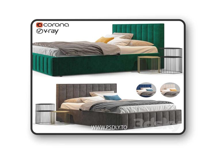 3dsky Pro - Bed Vienna Hoff 3D Model