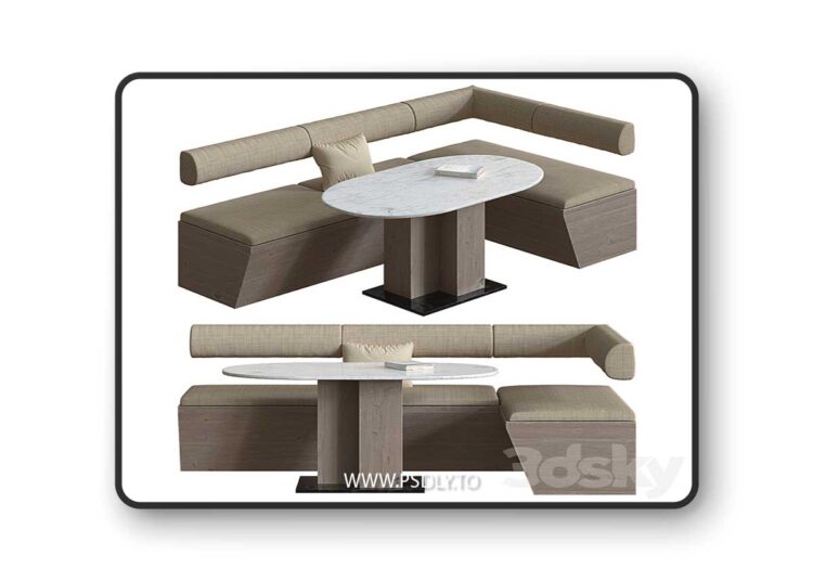 3dsky Pro - Corner sofa for the kitchen