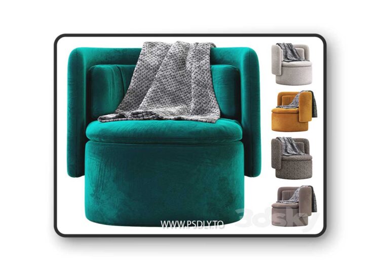 3dsky Pro - Group cocktail chair Philippe Malouin for SCP