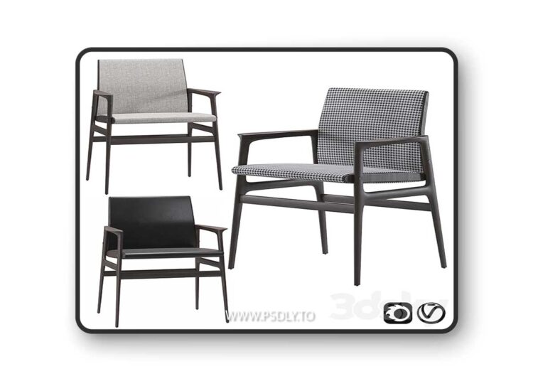 3dsky Pro - Ipanema chair by Poliform 3D Model