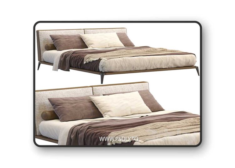 3dsky Pro - Leather Bed Park By Poliform