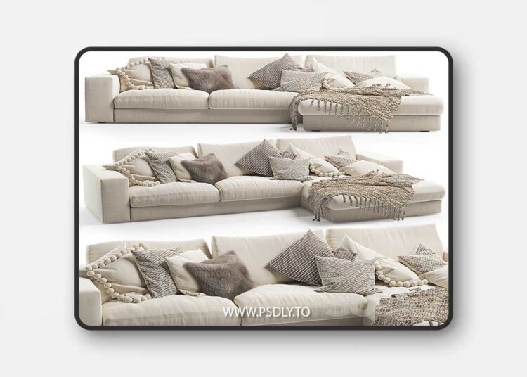 3dsky Pro - Vittoria charlie sofa 3D Model