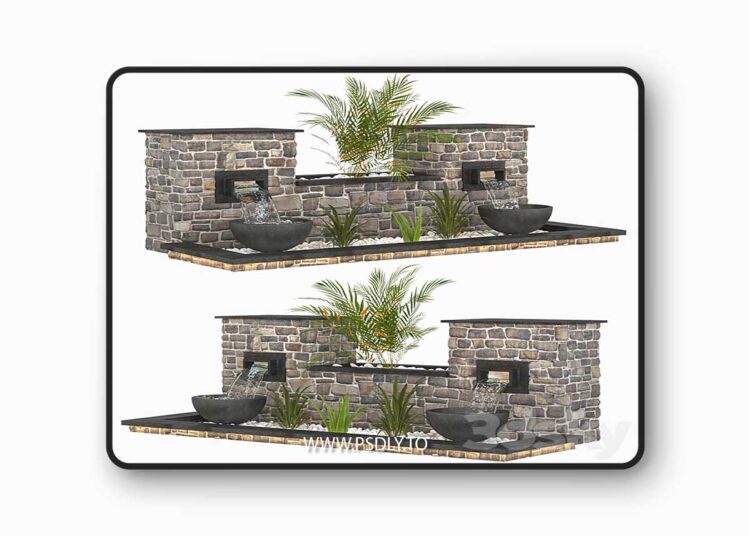 3dsky Pro - fountain vol 02 3D Model