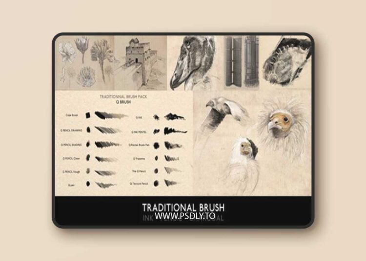 ArtStation - Traditional Brush 3D Model