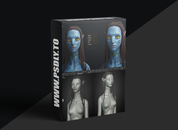 Artstation - Avatar Character modeling - Blender - Full videos recorded and resourses