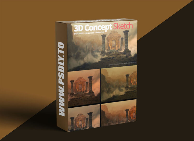 Artstation - Blender for Concept Art - Full workflow tutorial from Blender to Photoshop.