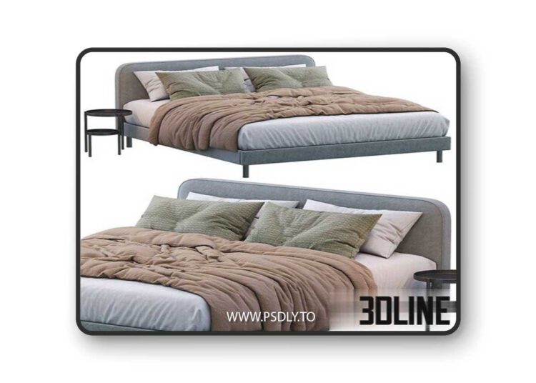 Besley Bed By Made - 3Dsky Pro 3D Model