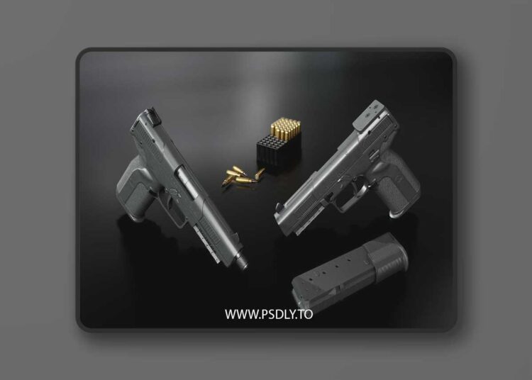 CGTrader - FN Five-Seven MK2 Handgun 3D Model