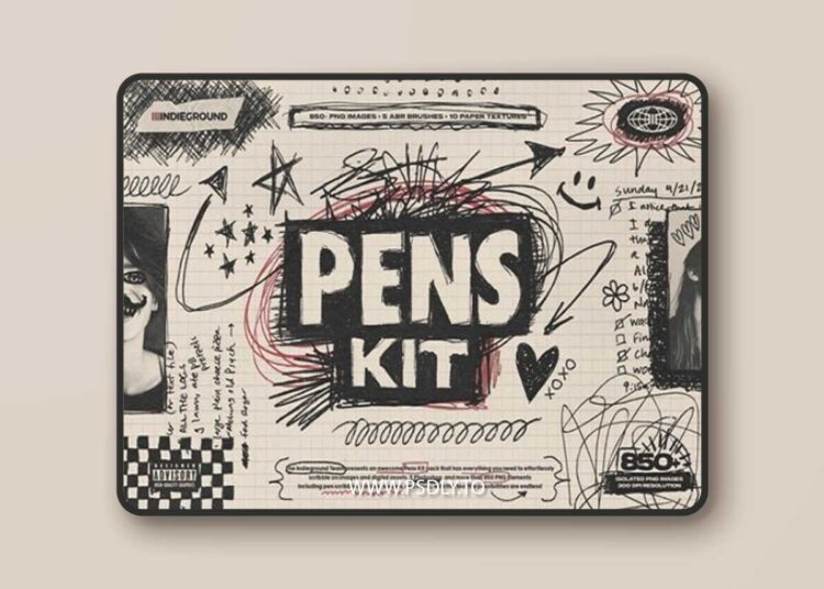 CreativeMarket - Pens Kit