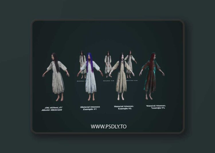 Fab - Ghost Asian Female 3D Model