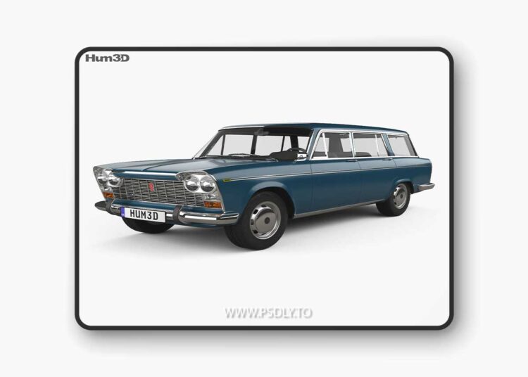 Fiat 2300 Familiare 1963 3D Model