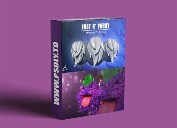 Furry IMM Brush for ZBrush 2022