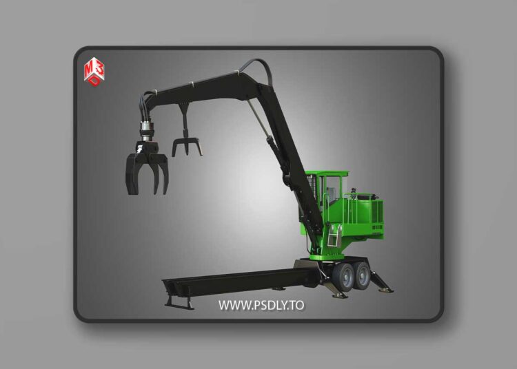JD - 337E Knuckleboom Loader 3D Model