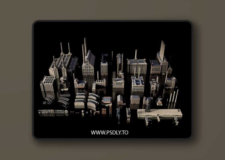 Kitbash3D - INDUSTRIAL 3D Model