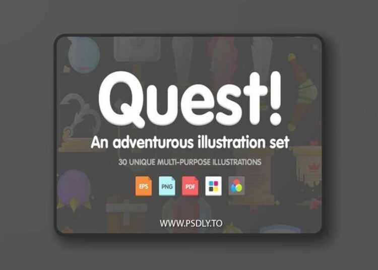 Quest! Adventurous illustration set 511103