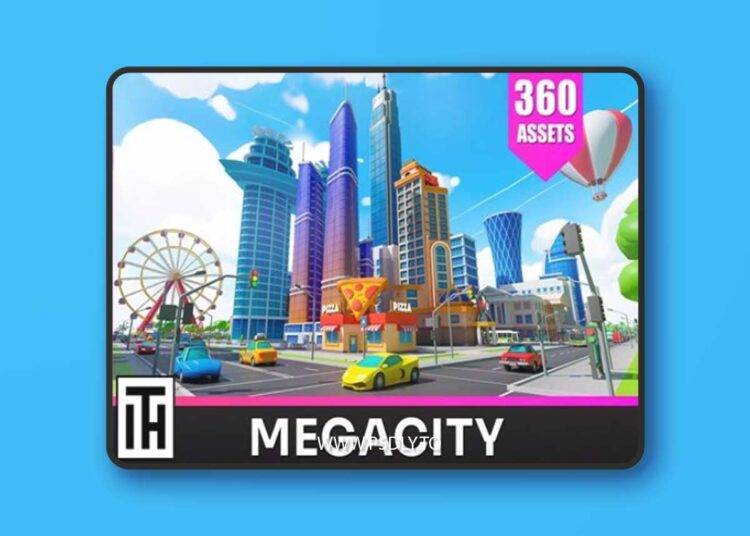 Unity Asset - Megacity - Low Poly City 3D Models Pack v1.0