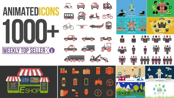 Videohive - Animated Icons 1000+ - 8922626