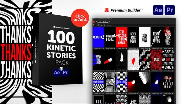 Videohive - Kinetic Stories Pack - 51008225