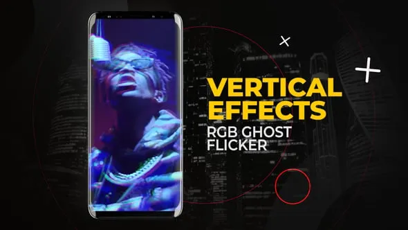 Videohive - Vertical RGB Ghost Flicker | After Effects - 56993530