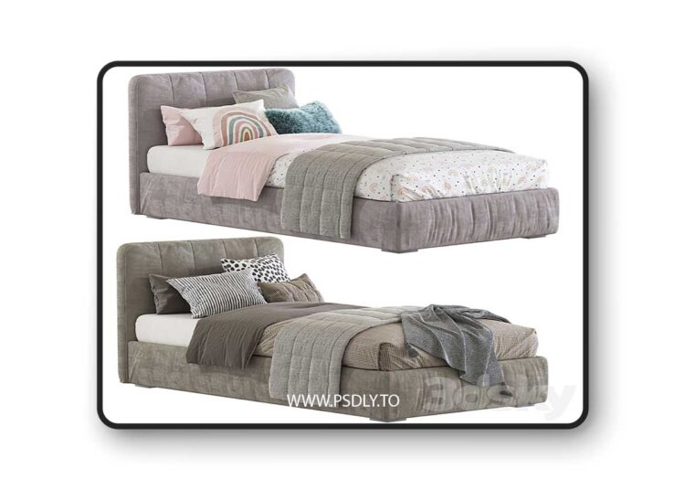 3dsky Pro - Bed with a soft headboard 12