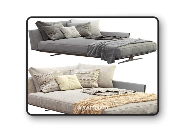 3dsky Pro - Chaise Lounge Bretton By Flexform