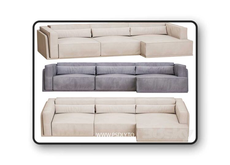 3dsky Pro - Corner sofa bed Vento Light
