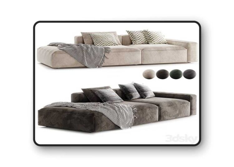 3dsky Pro - Jonathan Side Chaise Sofa